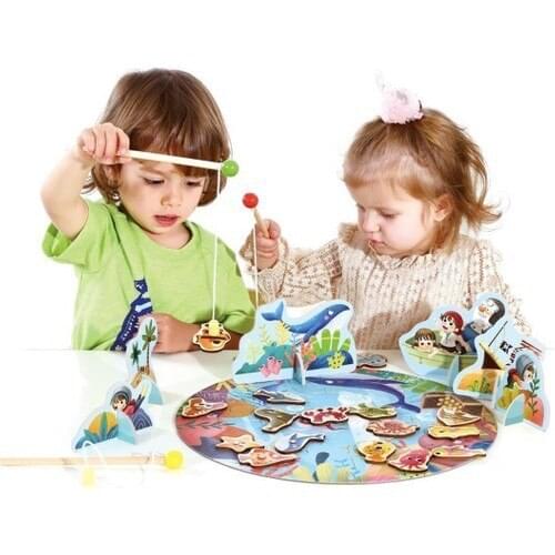 Tooky Toy Wooden Fishing Game