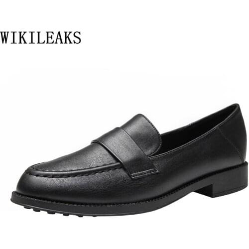 Korean Fashion Loafers Women Oxford Shoes for Women Low Heels Leather Casual Shoes Slip on Shoes for Women Zapatillas De Mujer