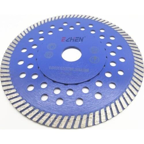Reinforce 6 Inch Fine Turbo Diamond Saw Blade Cutter Disc For Dry Wet Cutting Granite Marble Quartz Stone Concrete Cutting Blade