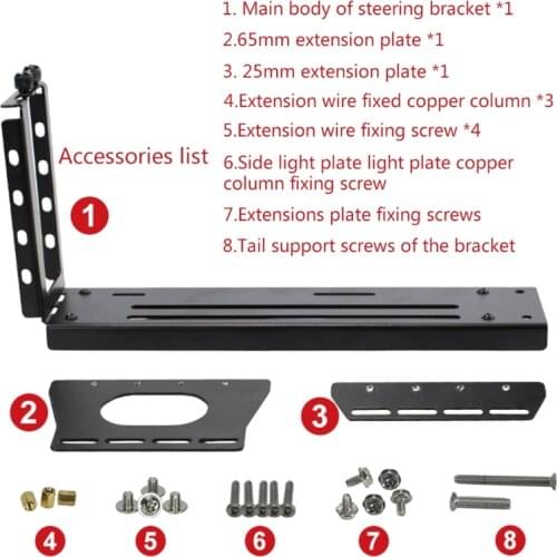 Graphics Card Vertical Conversion Bracket with RGB LED Support PCIE3.0 Extension Cable Anti Interference Cooler