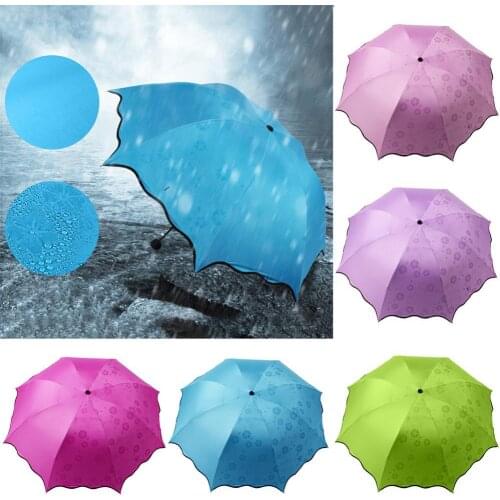 Waterproof Portable Folding Rain Sunlight Umbrella Travel Anti-UV Summer Parasol