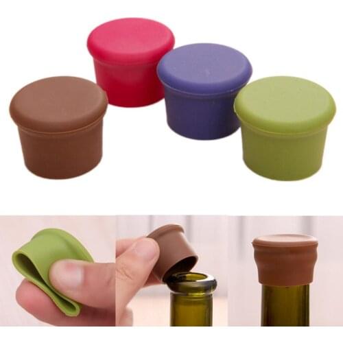 10pcs Reusable Wine Beer Cover Bottle Cap Silicone Stopper Beverage Home Bar Tool Bar Silicone Bottle Stopper Cover Dropshipping