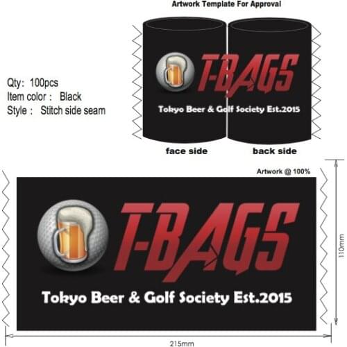 100 pcs Stubby Cooler Neoprene Stubby Holders Custom Coolers Beer Bottle Holders Bag For Wine Food Cans Wedding School Party