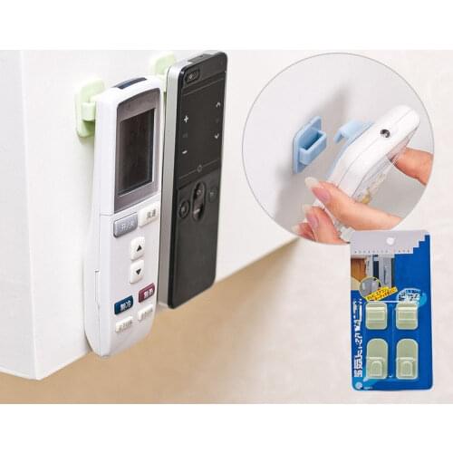 2Pcs/set Paste Type Remote Controller Storage Hooks Free Seamless Strong Wall Hook