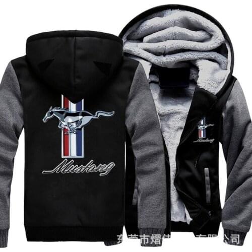 2021 Winter Male New Arrived Casual for Mustang Sweatshirt men Hoodies Zipper Thicken coats winter male warm jackets J