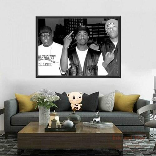 2pac Notorious B I G Biggie Singer Tupac Shakur Posters And Prints Art Wall Picture Modern Canvas Painting Home Decoration