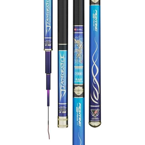 3.6m-7.2m Hand Rod 4H 5H 6H Hardness Taiwan Fishing Olta Vara De Pesca 46T High Carbon Fiber Carp Fish Canne for Black Pit