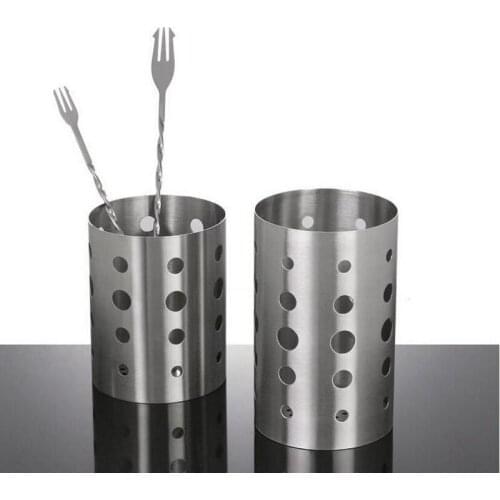 304 thick stainless steel chopsticks cage drape round chopsticks tableware storage tube