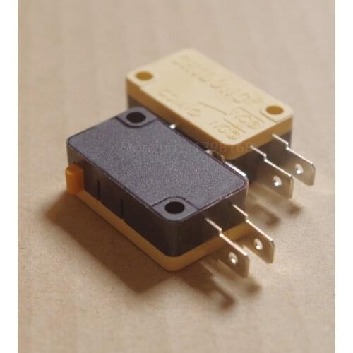 6pcs / Lot Three feet limit microswitch for Arcade Cherry Push Button Microwave Oven Door Micro Switch