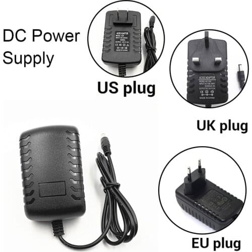 DC 12V US/EU/UK Plug Lighting Transformers 2A Power Supply Adapter for LED Strip Adapter AC DC Plug Power Supply