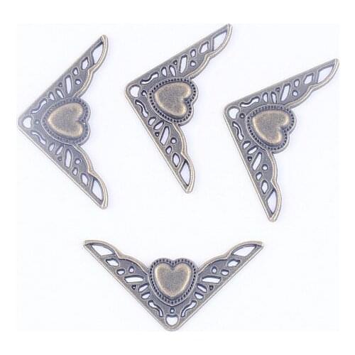 Free Shipping-30pcs Embellishment Findings Antique Bronze Hollow Pattern 3.5cm x 3.5cm J1699
