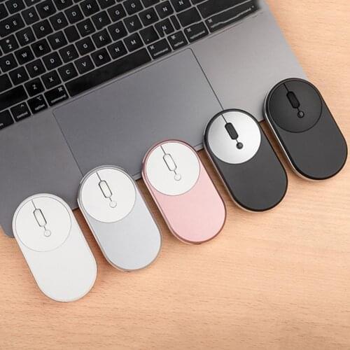 M1 Wireless Mouse Ultra-thin Mini Aluminum Alloy Frame 2.4GHz Rechargeable Silent Mouse for Office