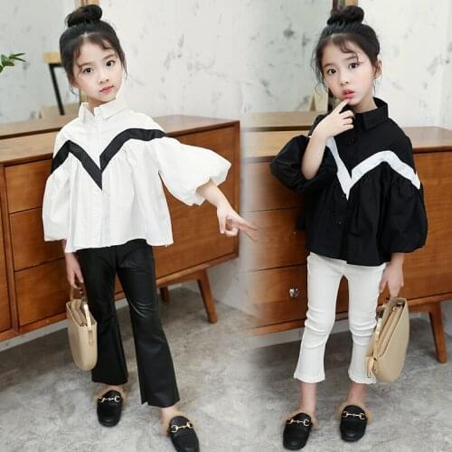New delivery children kids baby cotton shirt 3-12year students girl clothes fashion summer spring