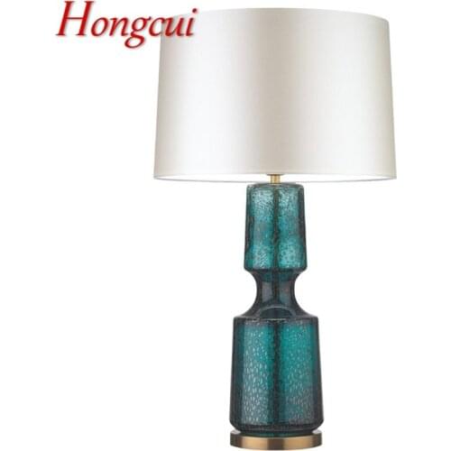 Hongcui Nordic Simple Table Light Contemporary Desk Lamp LED for Home Bed Room Decoration