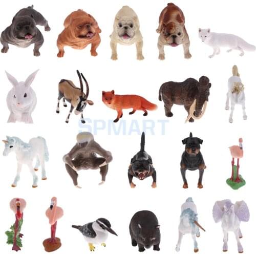 Simulation Wildlife Farm Pet Animal Model Action Figures Figurine Kid Educational Science Nature Toy Home Collectible Decoration