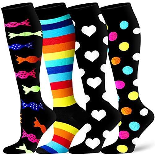 Compression Stockings Women 20-30 MmHg Is Best Graduated Athletic Running Flight TravelNurses Cycling Men Compression Socks