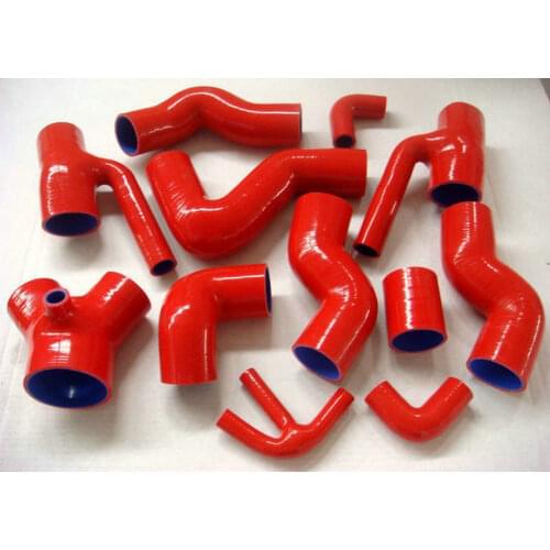 RED Silicone Hose For Audi S4 RS4 A6 B5 4B C5 Biturbo 2.7L Bi-Turbo Boost Induction Intake Radiator PIPE Piping 1997-2005 98