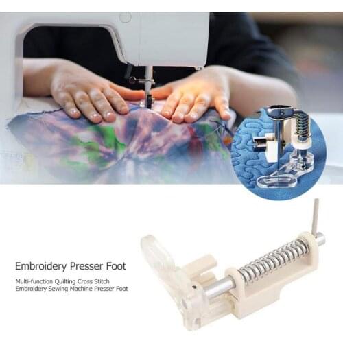 Multifunction Embroidery Quilting Darning Foot Sewing Machine Presser Embroidery Foot Universal Embroidery Sewing Tools