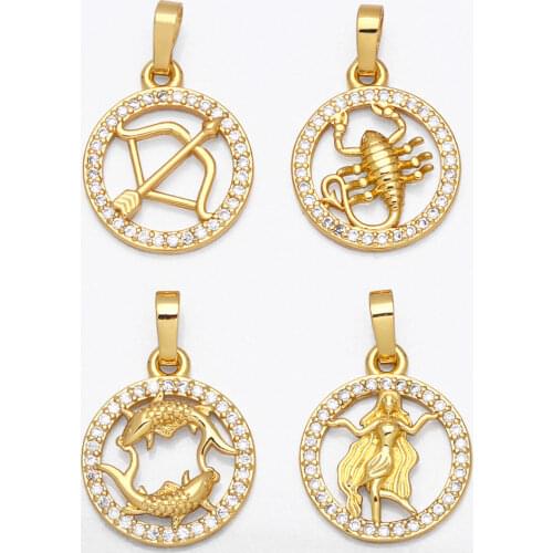 Женские кулоны знаки зодиака OCESRIO China At AliExpress
