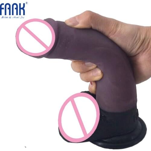 FAAK huge silicone realistic dildo big dong suction cup lifelike female adult sex products large cock women masturbator flirting