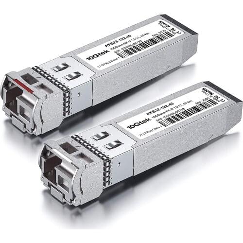 A Pair of 10G SFP+ Bidi Transceiver SMF 40km Compatible with Cisco Modules
