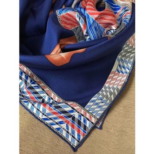 Heavy 100% Silk Scarf Wraps Women Fashion Silk Shawl Head Scarves Hijab 88x88cm