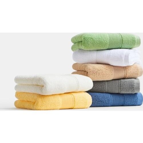 35*76CM 165G soft thicken solid high-quality towel 7 colour super absorbent face towel hotel hair towel white green bath towel