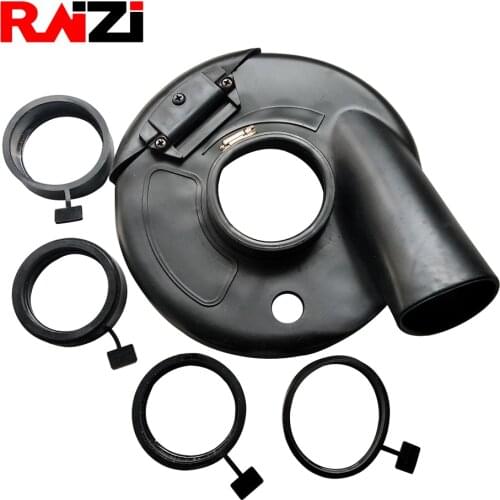 Raizi 7 Inch/180mm rubber dust shroud for angle grinder professional industrial concrete dust collector attachment