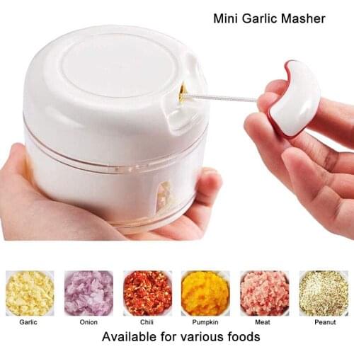 Mini Manual Style Garlic Press Portable Garlic Chopper Crusher Vegetable Cutter Kitchen Gadgets