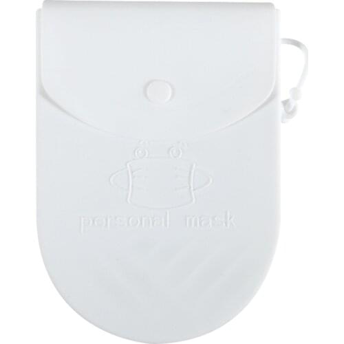 1pcs Silicone Save Masks Bag Face Mask Holder Storage Bag Portable Students Reusable Facemask Box Mask Bag Dustproof everyday