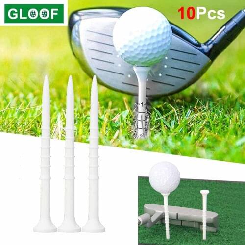 10Pcs/Lot Plastic 83mm Golf Tee Holder Scale Tees Replacement Driving Range Hitting Trainer Club Accessories