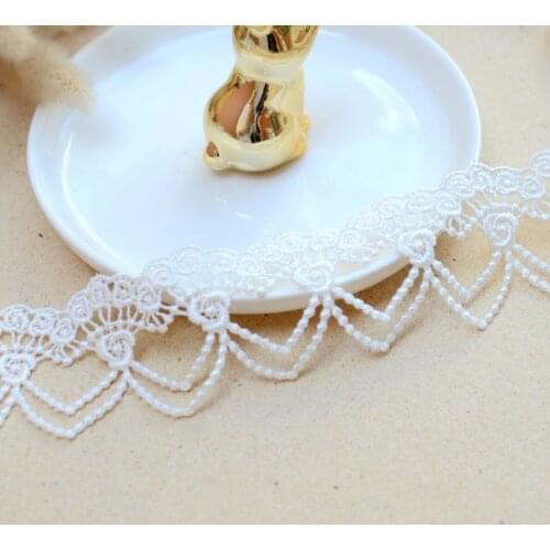 1 Meter/lot 7cm High End Heavy Venise Flower Lace Trim Purple Green African Lace Fabric Appliques Sewing DIY Dress Garment Decor