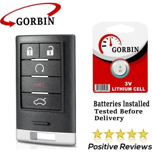 4/5 Buttons M3N5WY7777A Smart Remote Car Key Fob for Cadillac CTS 2009 2010 2011 2012 2013 2014 2015 STS 2008-2011