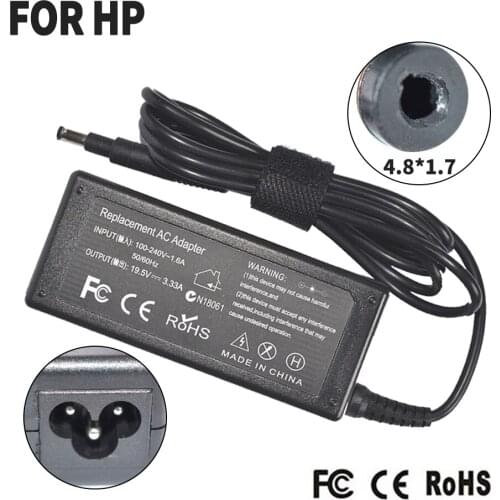 Laptop Power Adapter Charger For HP 15-AY123NG 15-f004wm 15-ay107ng 15-an051dx 15-f019dx 677774-001 19.5V 3.33A 4.8*1.7mm