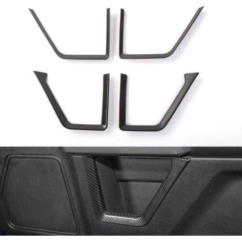 For Ford F150 2015 Up ABS Carbon Fiber Style Car Door Interior Panel Decoration Trim Styling New Auto Molding