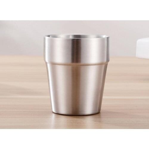 Hot Sale Double Stainless Steel Mug 175/260/300/480 ml Metal Cold Beer Mug Bar Party Coffee Cup Milk Tea Lemon Juice Cup