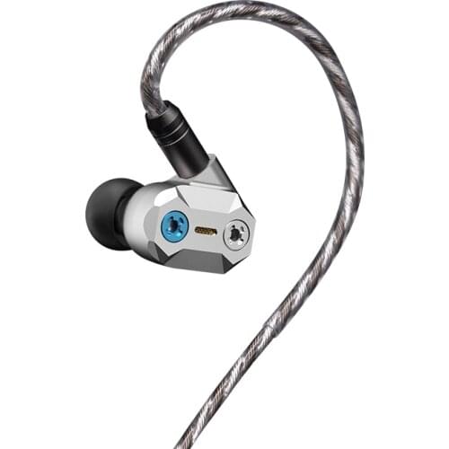 Shuoer Tape Pro Magnetostatic Dynamic hybrid HiFi In-ear Earphone with Adjustable Bass, Detachable 2Pin 0.78 Cable