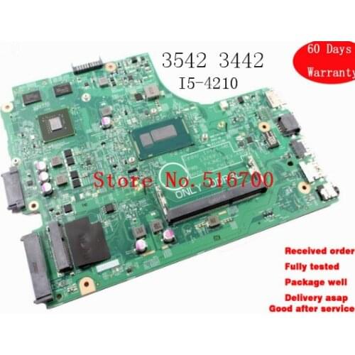Placa base For DELL inspiron 3542 3442 motherboard 13269-1 PWB FX3MC REV A00 motherboard I5-4210 Tested Working