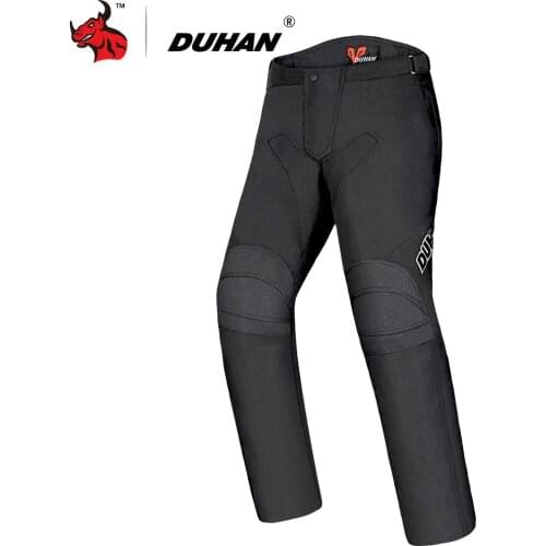 DUHAN Motorcycle Pants Men Winter Cold Proof Moto Pants Motorbike Protective Trousers Contain Knee Protective And Cotton Lining