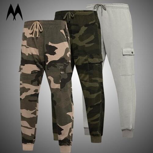 Camouflage Sweatpants Men 2021 New Loose Jogging Pant Drawstring Casual Sweat Pants Mens Four Seasons Plus Size Trousers