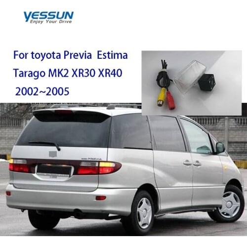 Yessun License Plate Rear View Camera 4 LED Night Vision for toyota Previa Estima Tarago MK2 XR30 XR40 2002~2005 Toyota Estima
