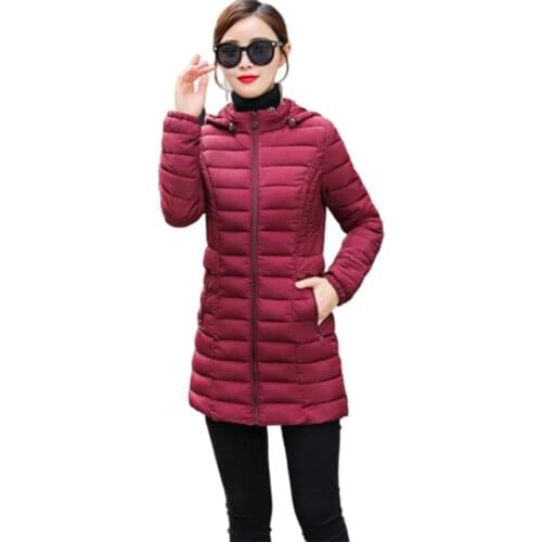 Winter Korean Jacket Thick Plus Size Parka With Long Slim Hood Cotton Parkas Womens Coat Jacket 5XL 6XL Winter Jacket Women