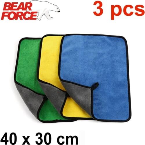 40x30cm Car Wash Microfiber Towel Car Cleaning Drying Cloth Hemming Car Care Cloth Detailing Car Wash Towel