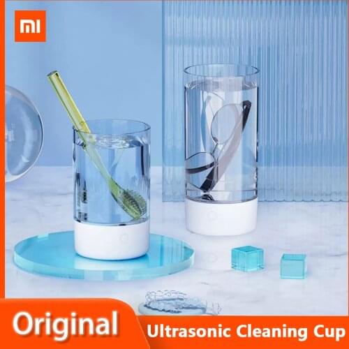 Xiaomi Xiaoze Doctor Ultrasonic Cleaning Cup Portable UV Sterilization Cup Cleaning Machine High Frequency Vibration Cleaner
