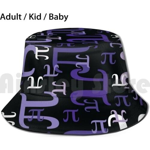 Pieces Of Pi ( Purple ) Sun Hat 2847 Bucket Hat Pi Math Pi Day Nerd Geek Nerdy Geeky Science Pretty Cool