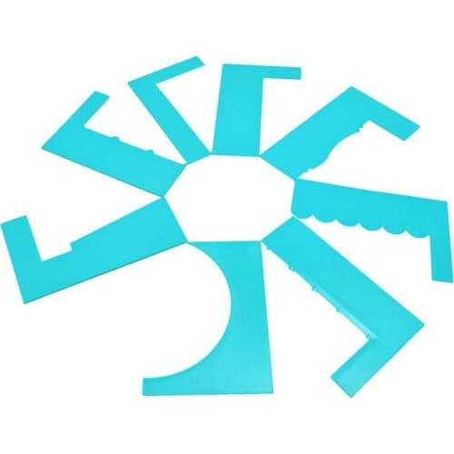 DIY Baking New 8 Kinds Of Cream Pattern Scraper Scraper Tool Decorating Cream Birthday Cake Plastic J8U0