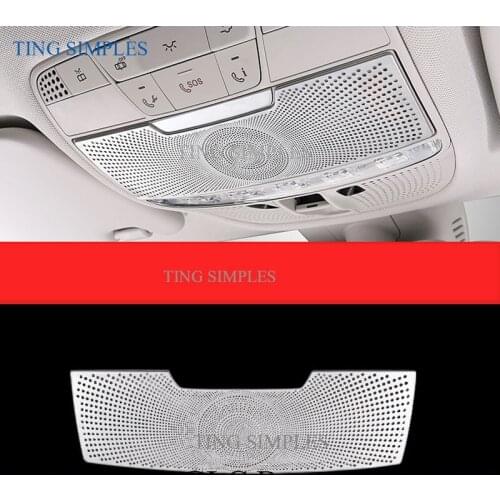 Car Reading Light Cover trim decoration strips Interior roof Lamp Frames auto accessories For Mercedes Benz C Class W205 GLC