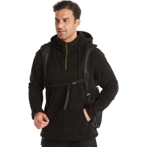 Warm Fleece Hoodies Brand Tactical Outdoor Hooded Jacket Mens Sportswear Fashion Casual Zipper Sweatshirt Hip Hop Clothing Men
