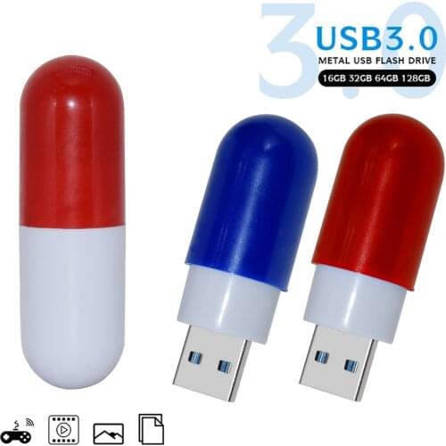 High speed pendrive USB 3.0 Flash Drive 128GB 64GB 32GB 16GB waterproof cle USB stick Pen Drive memoria mini usb flash disk