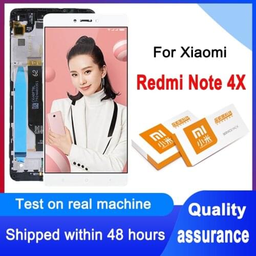 100% Tested 5.5" For Xiaomi Redmi Note 4X LCD Display Screen For Redmi Note 4 LCD Global Version LCD Only For Snapdragon 625